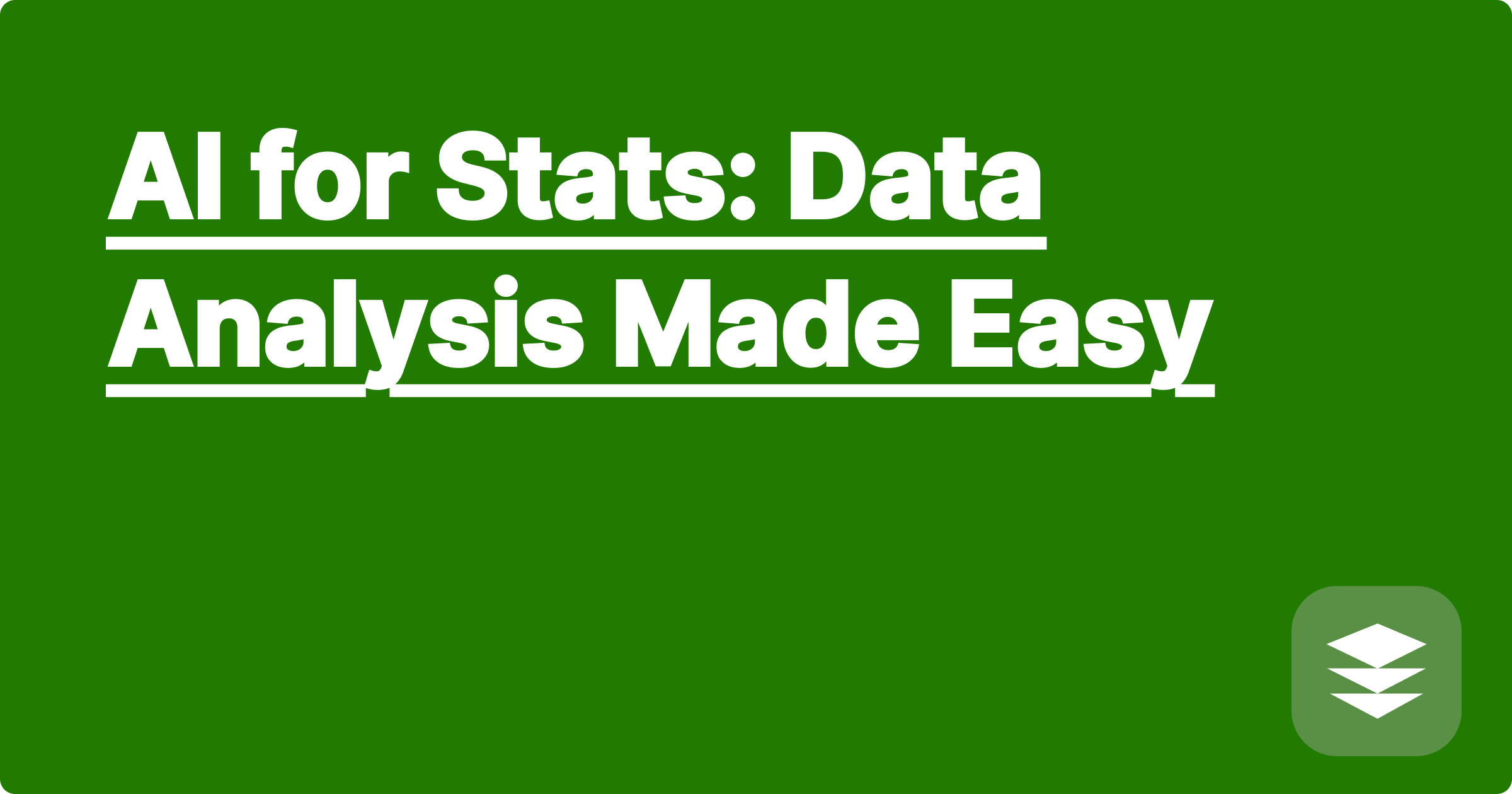 AI for Stats: Data Analysis Made Easy