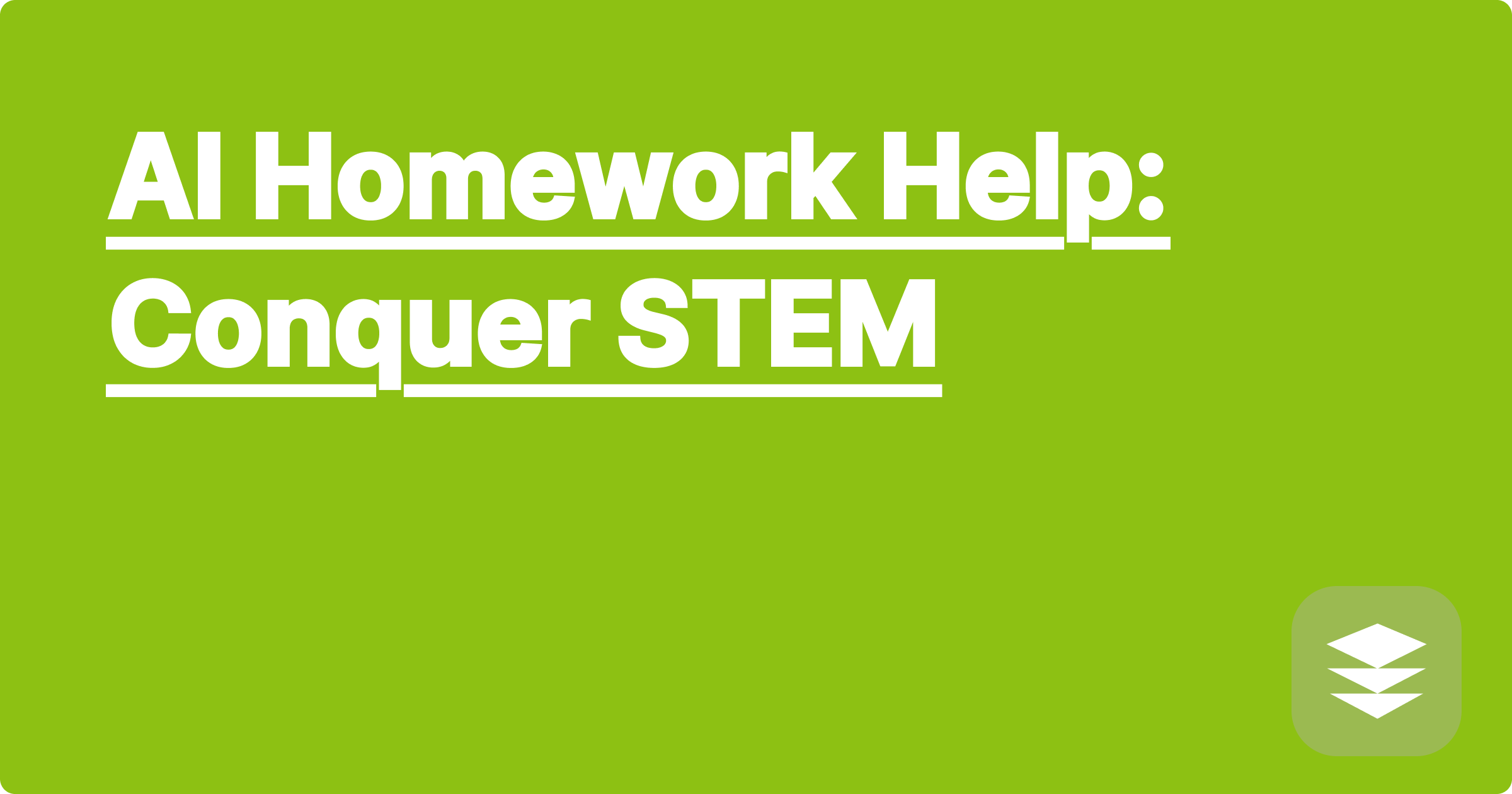 AI Homework Help: Conquer STEM
