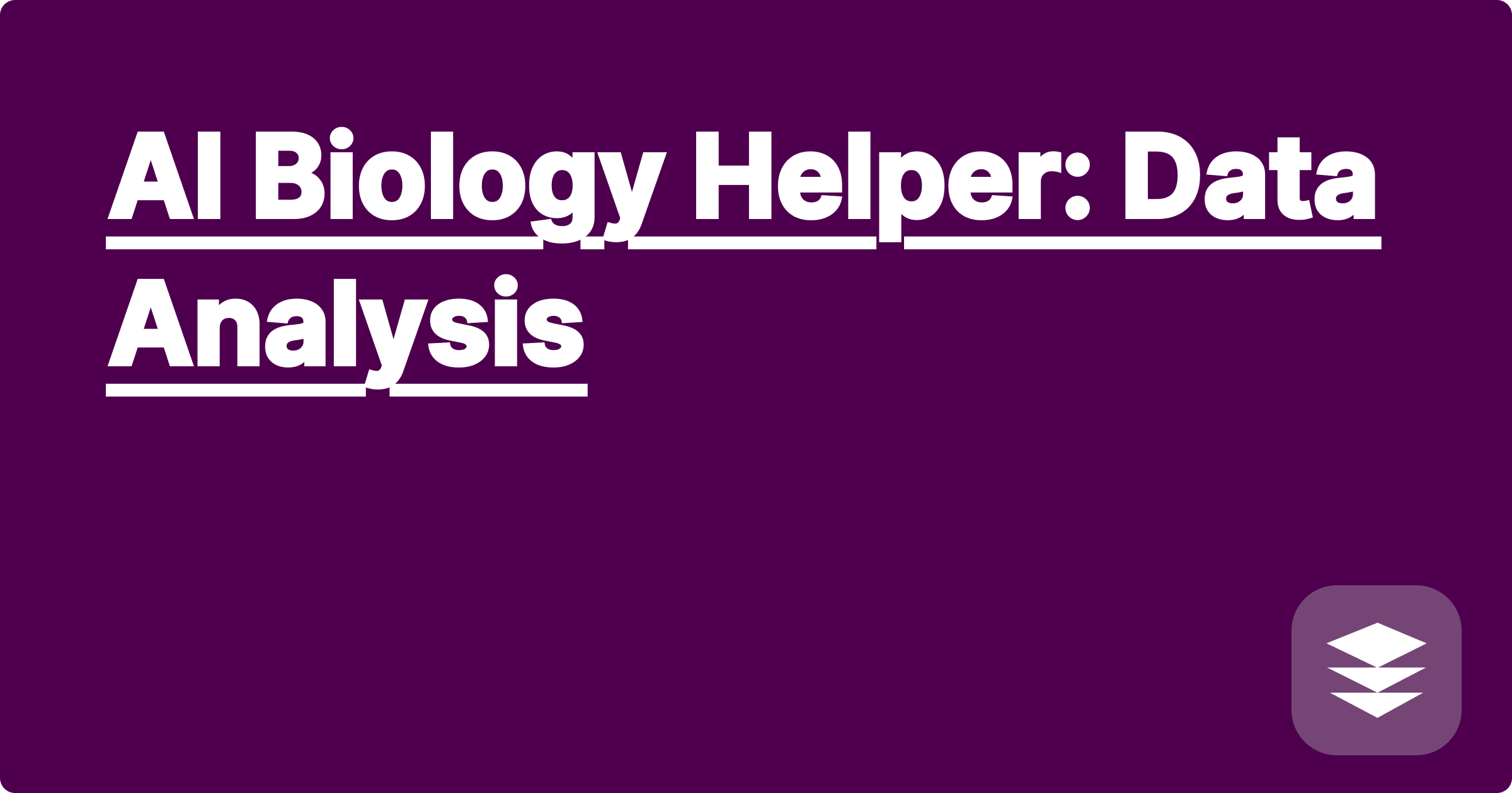 AI Biology Helper: Data Analysis
