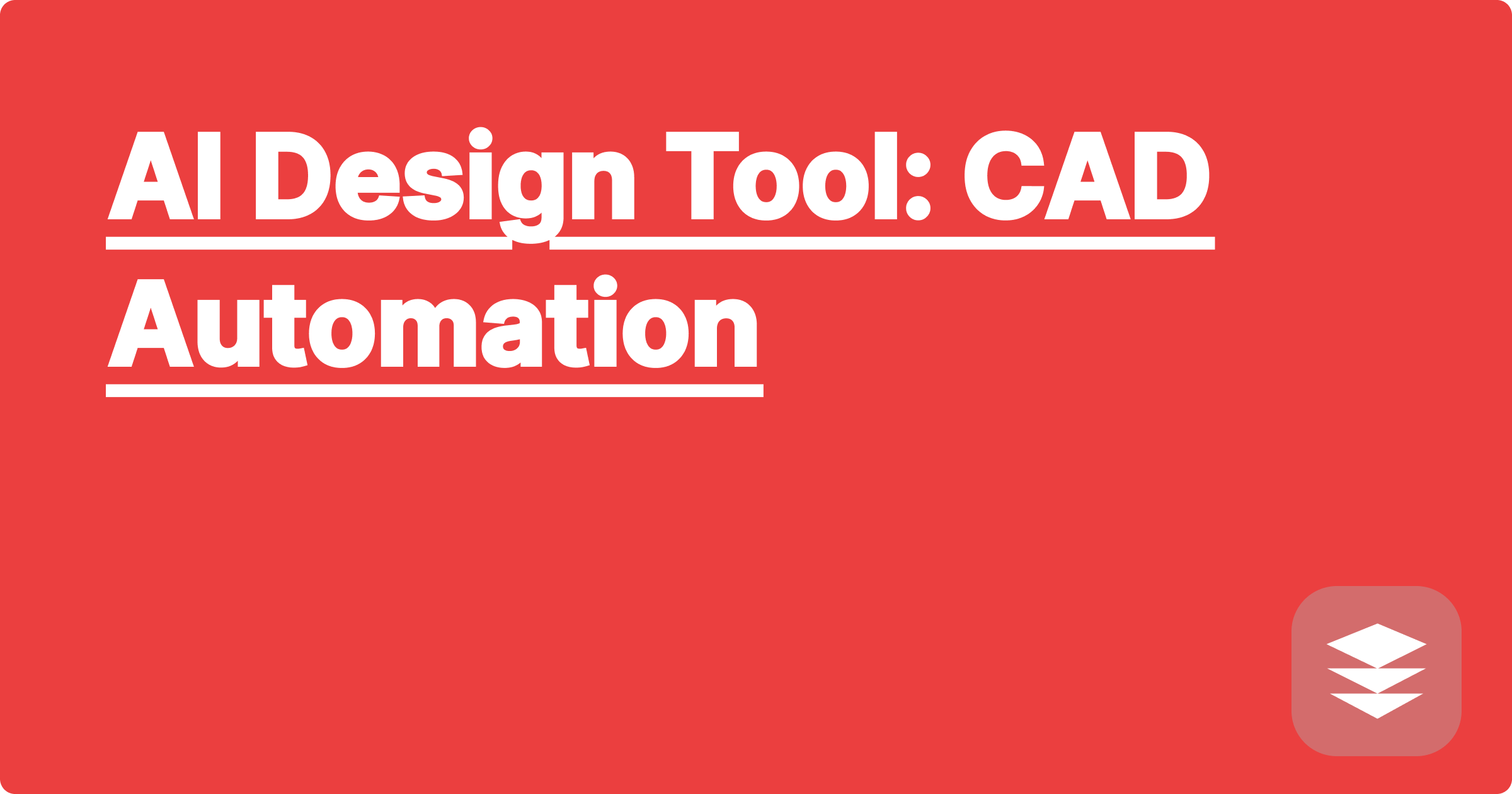 AI Design Tool: CAD Automation