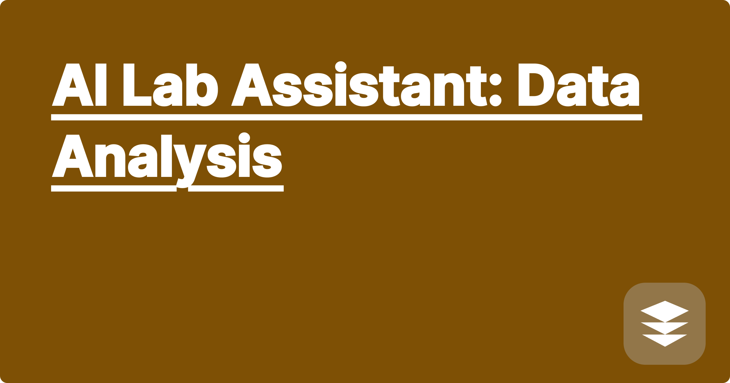 AI Lab Assistant: Data Analysis