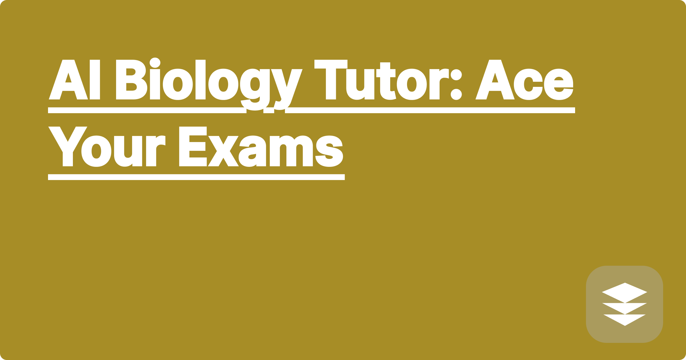 AI Biology Tutor: Ace Your Exams