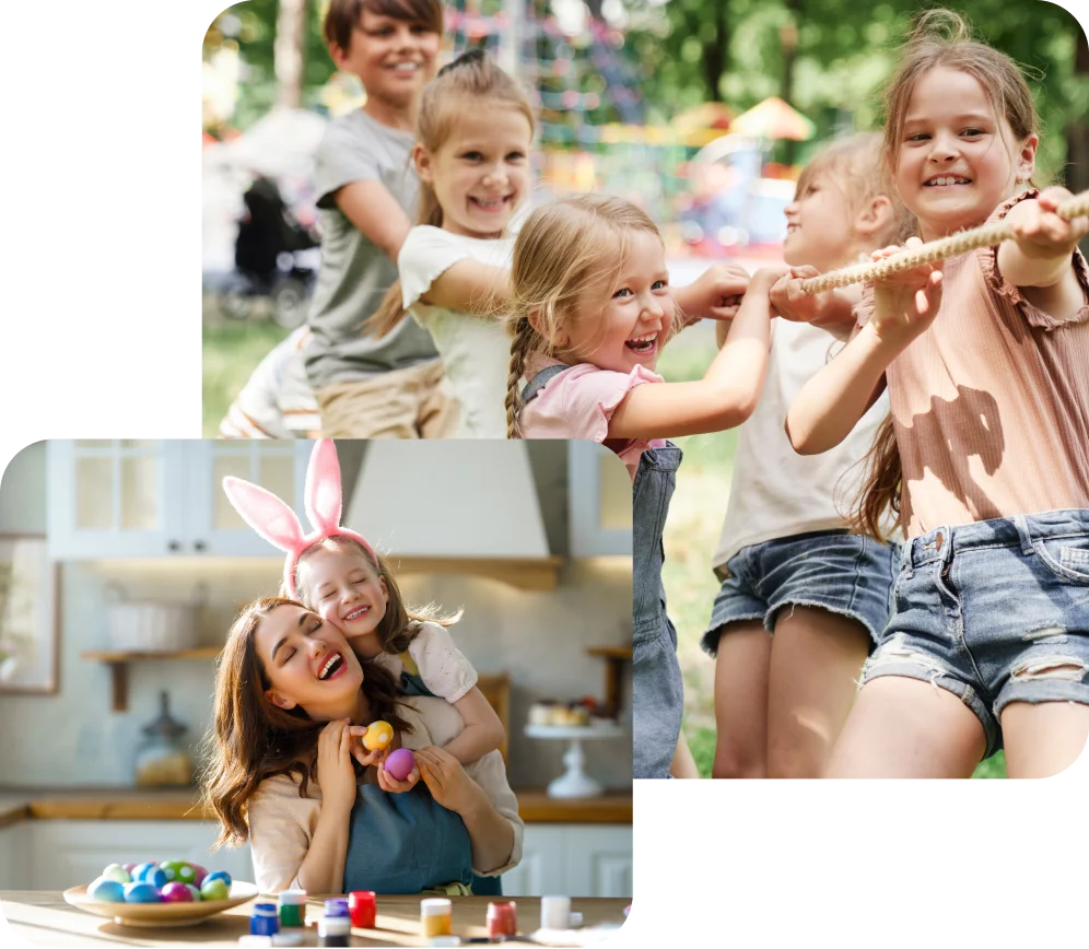 Group of kids playing