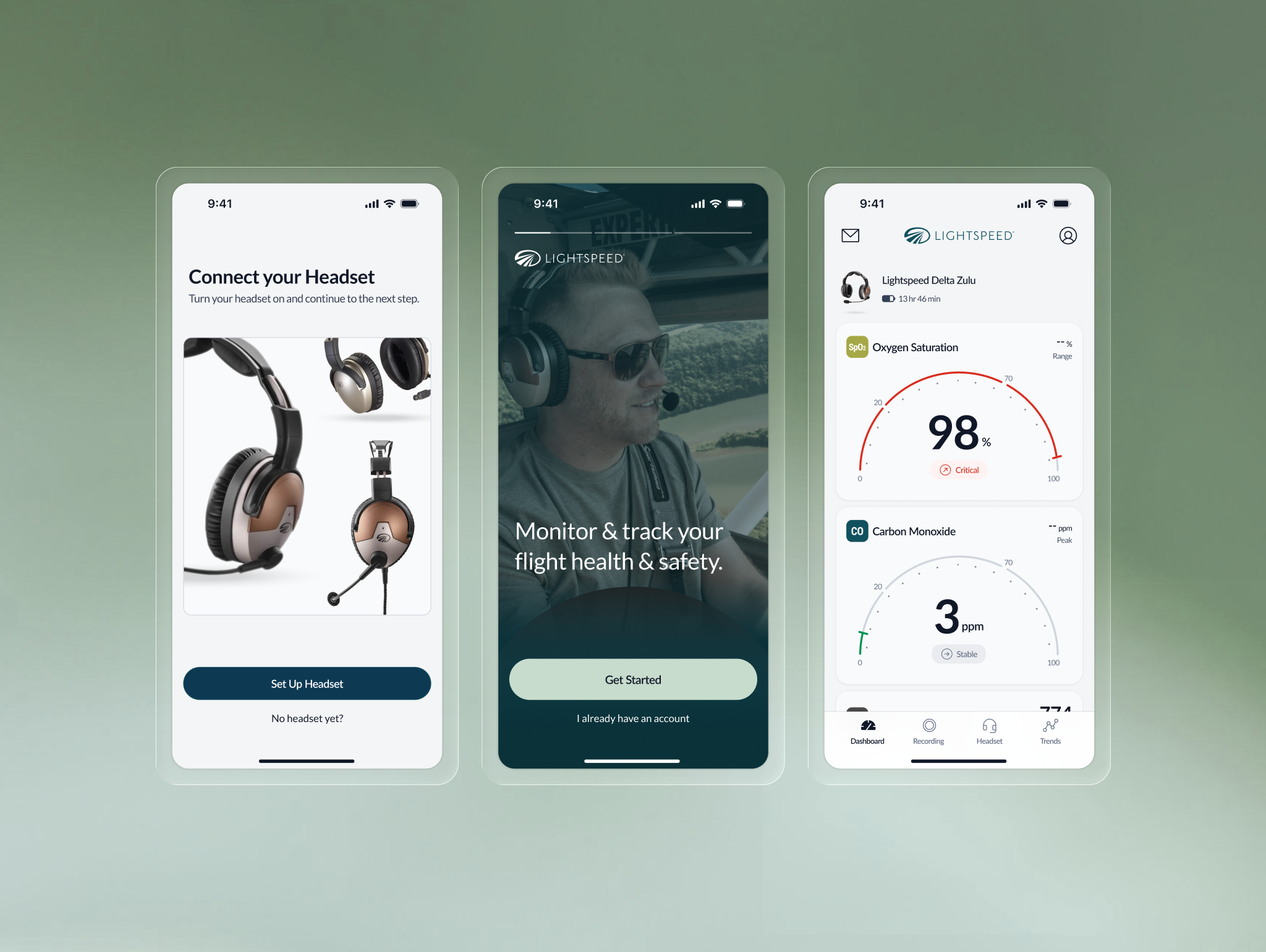 Lightspeed App Screens