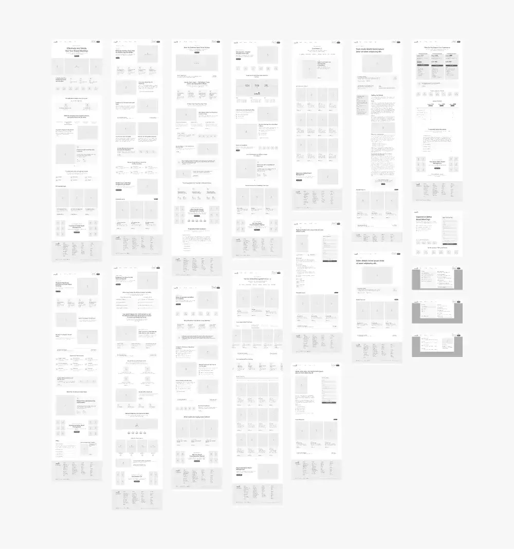 OnBoard wireframes
