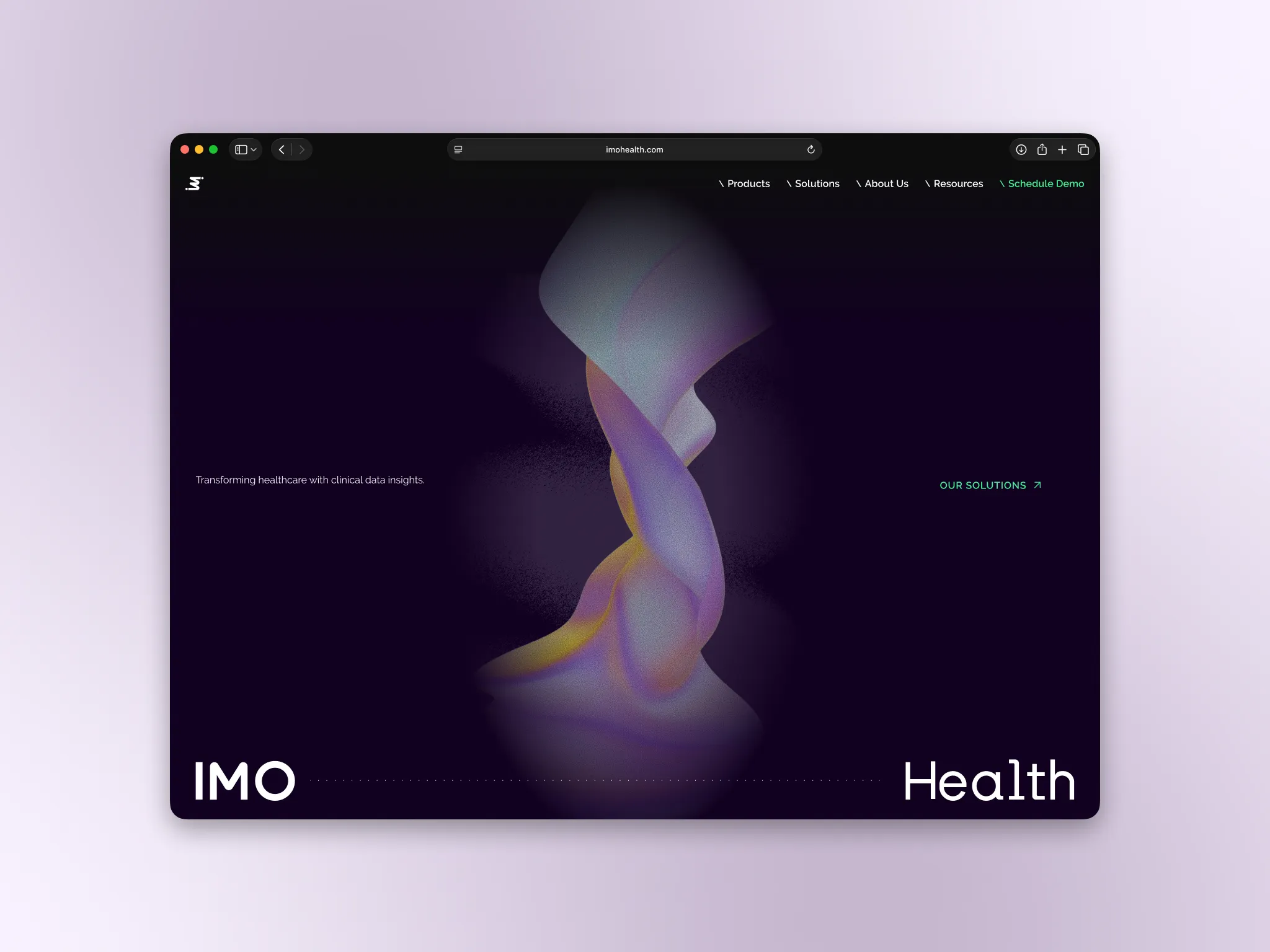 IMO Health hero concept