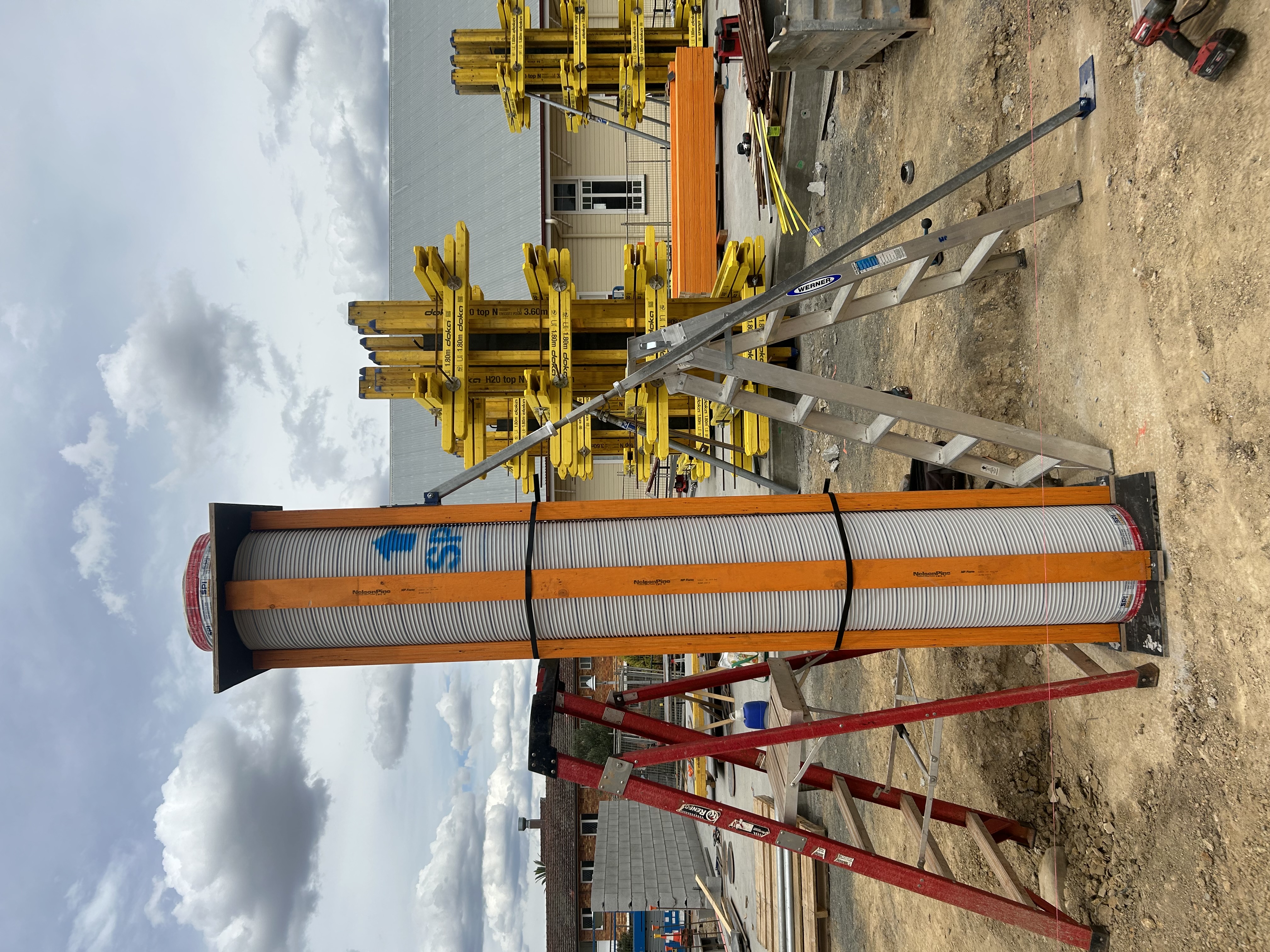 D&T Construction Group team working on a construction project in progress
