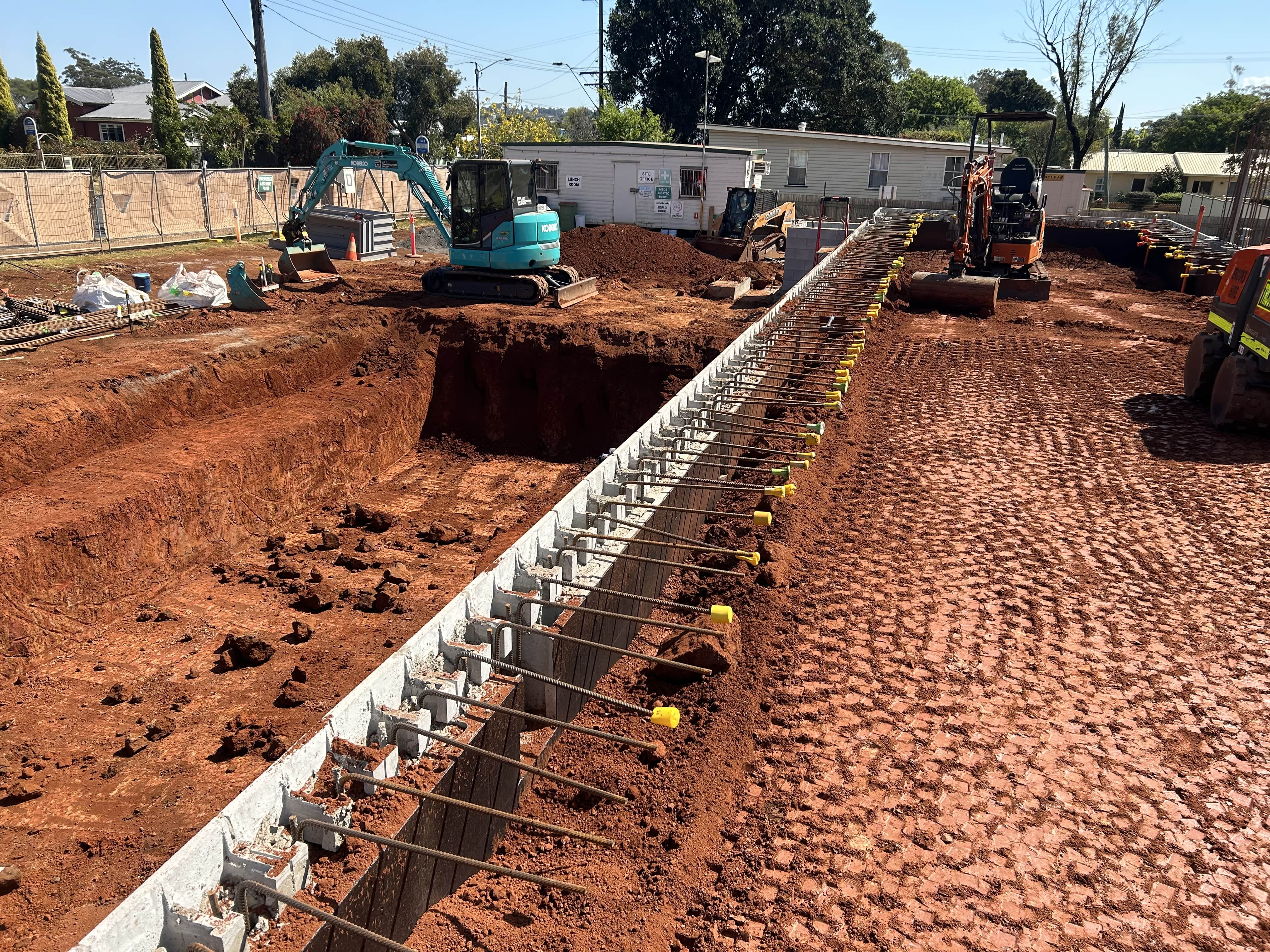D&T Construction Group team working on a construction project in progress