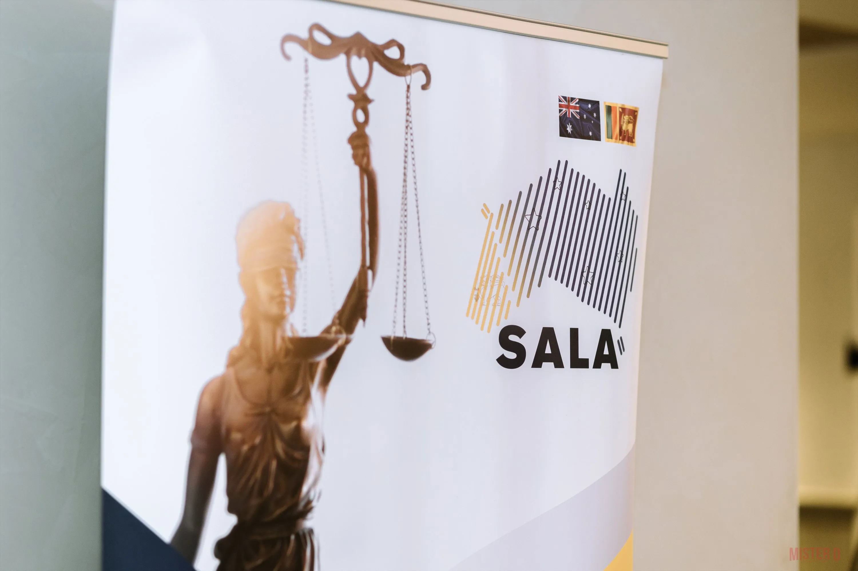 SALA banner featuring the Scales of Justice logo at the SALA CPD Day 2025 event