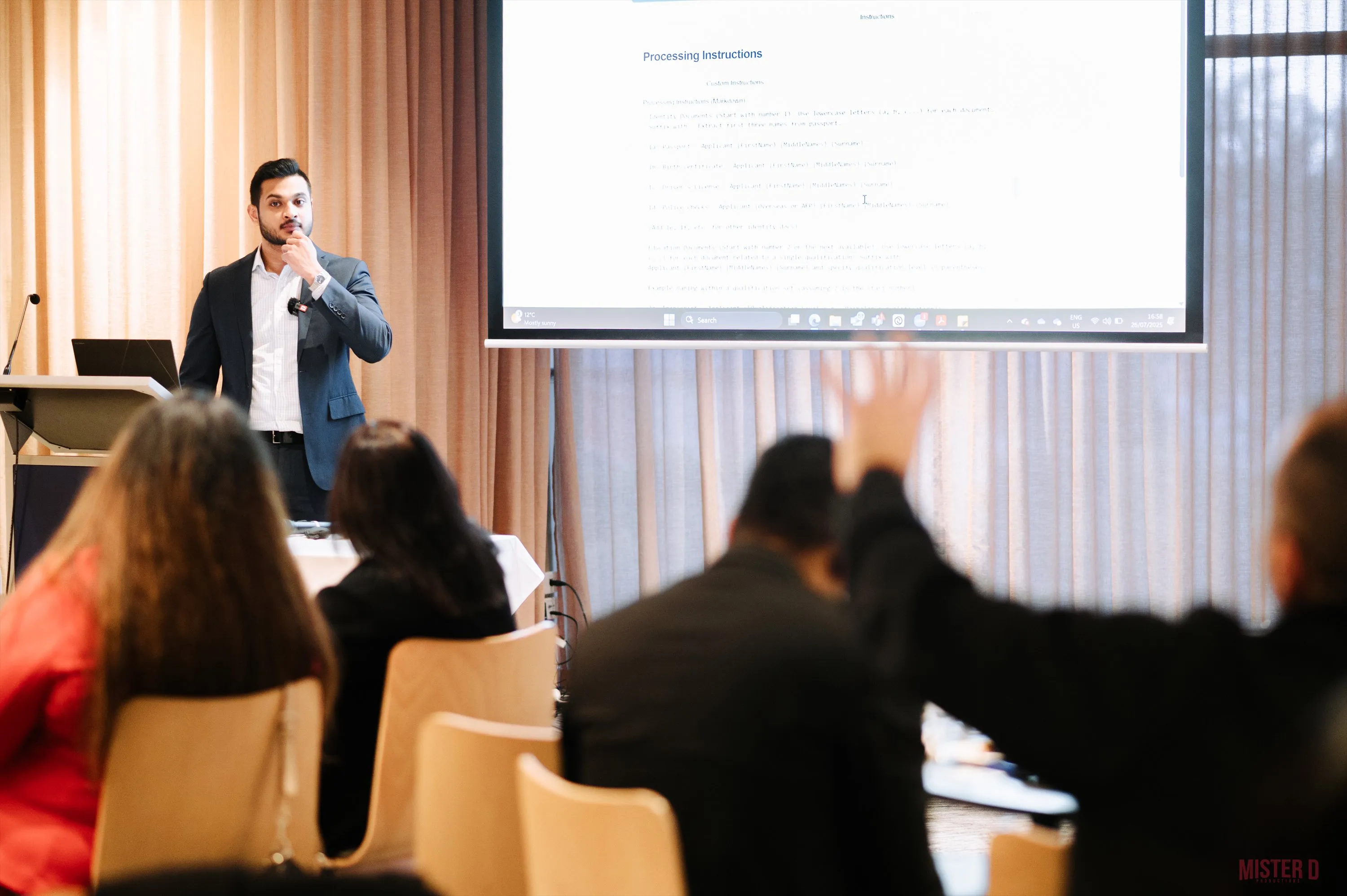 A presenter speaking to attendees at SALA CPD Day 2025