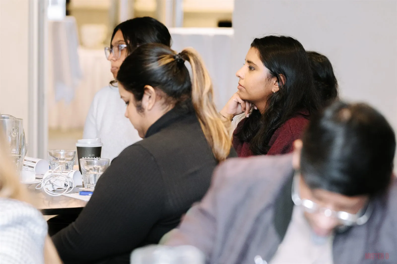 Three attendees talking together at SALA CPD Day 2025