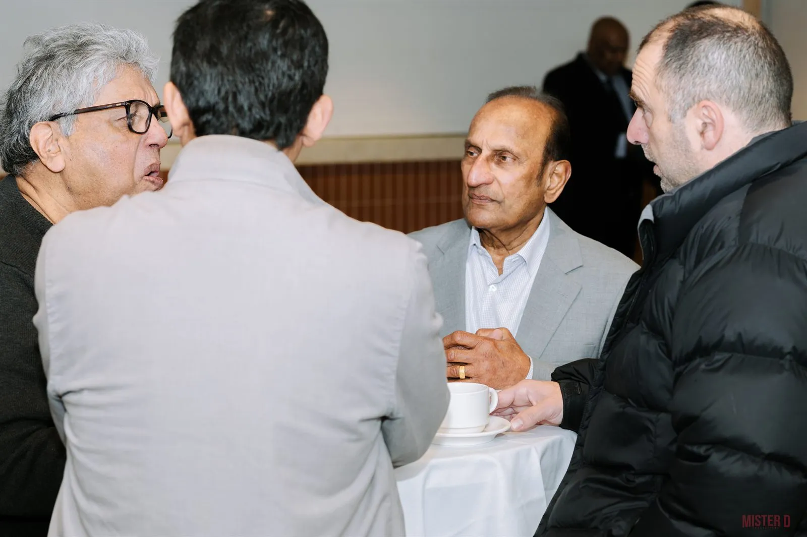 Attendees chatting in a group at SALA CPD Day 2025