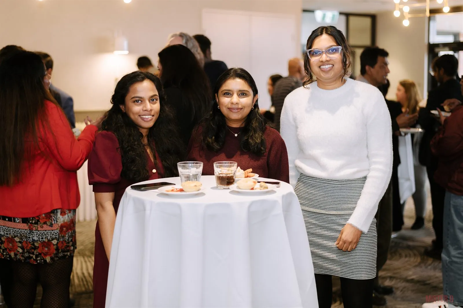 Three attendees networking together at SALA CPD Day 2025