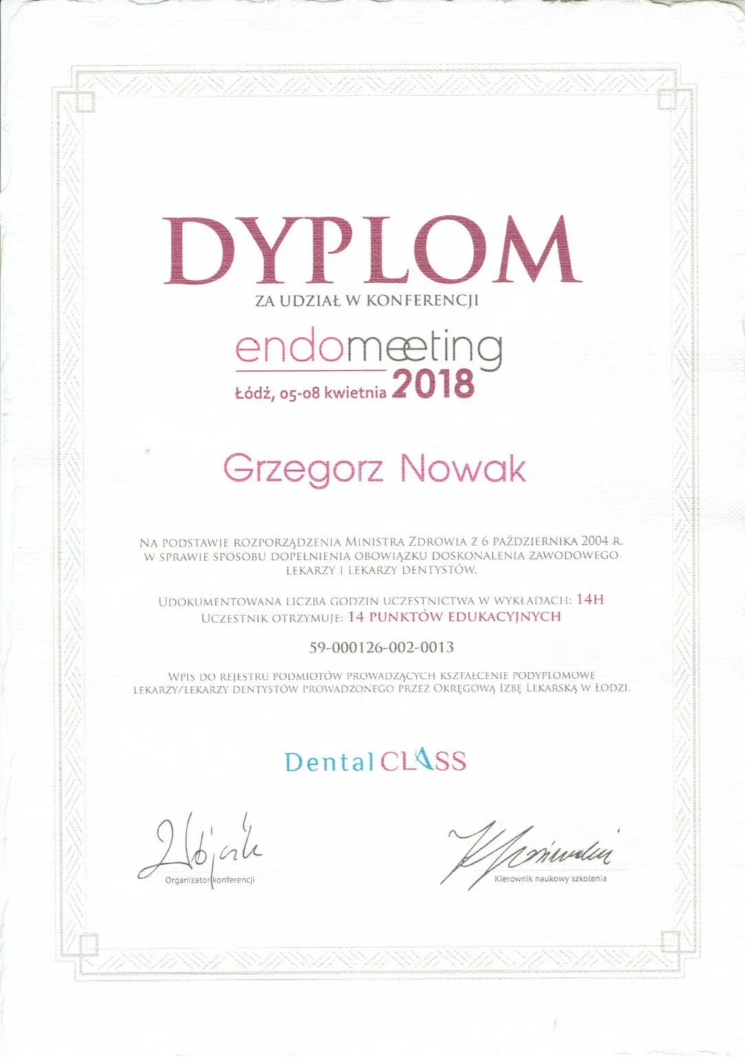 dyplom-endomeeting-lodz-2018-grzegorz-nowak-14-punktow-edukacyjnych