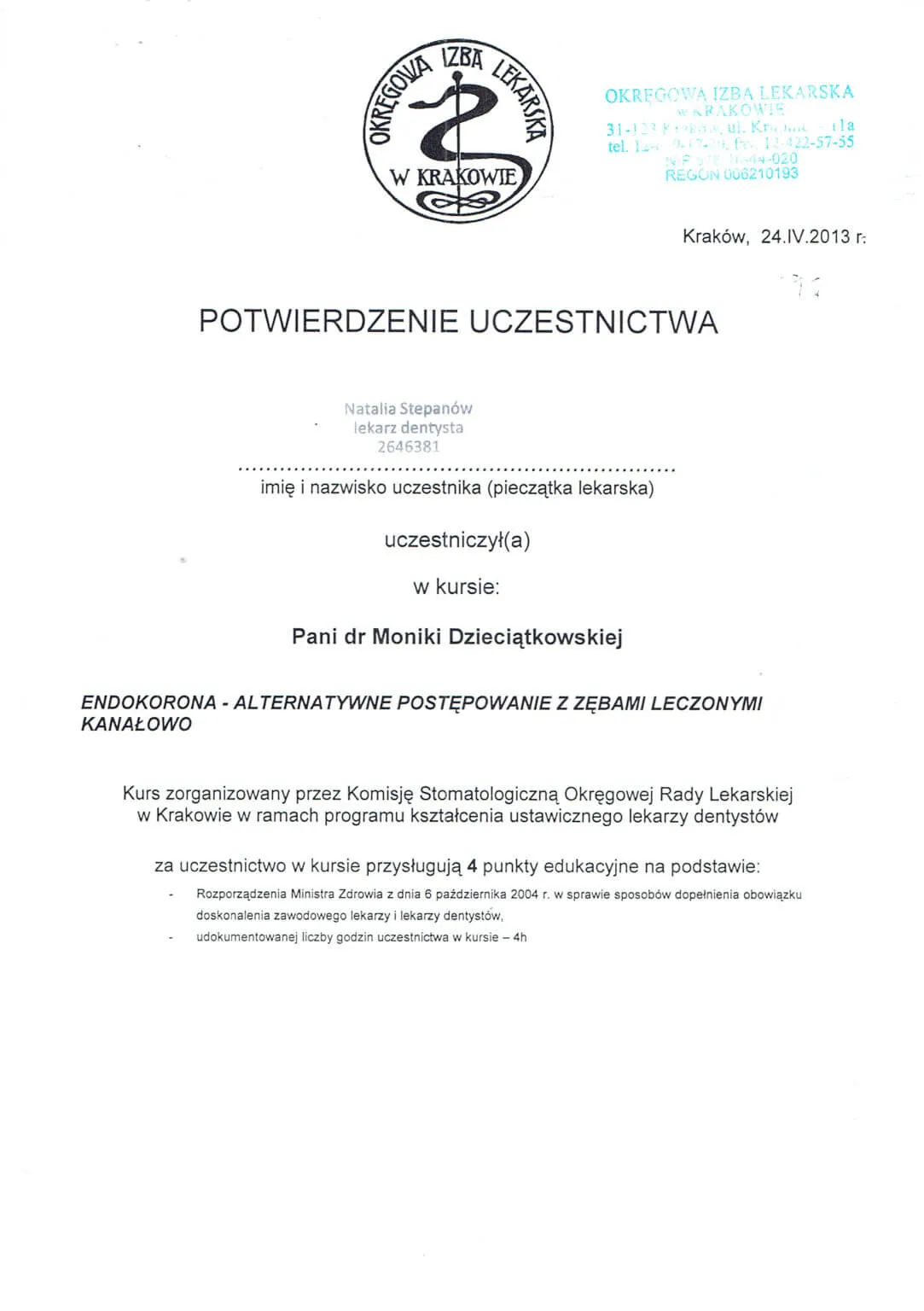 endokorona-zeby-leczone-kanalowo-krakow-2013-natalia-stepanow