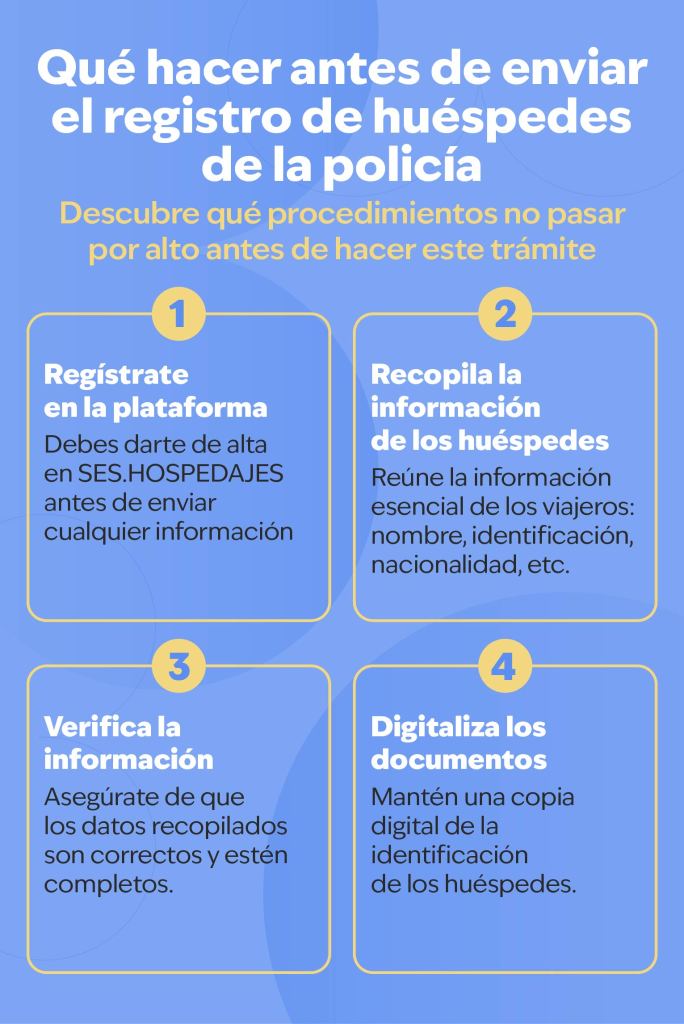 infografía sobre el registro de huéspedes de la policía