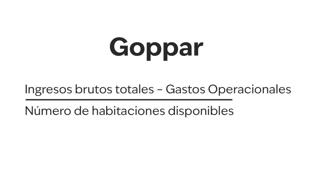 KPI utilizado en la estrategia de hotel revenue management