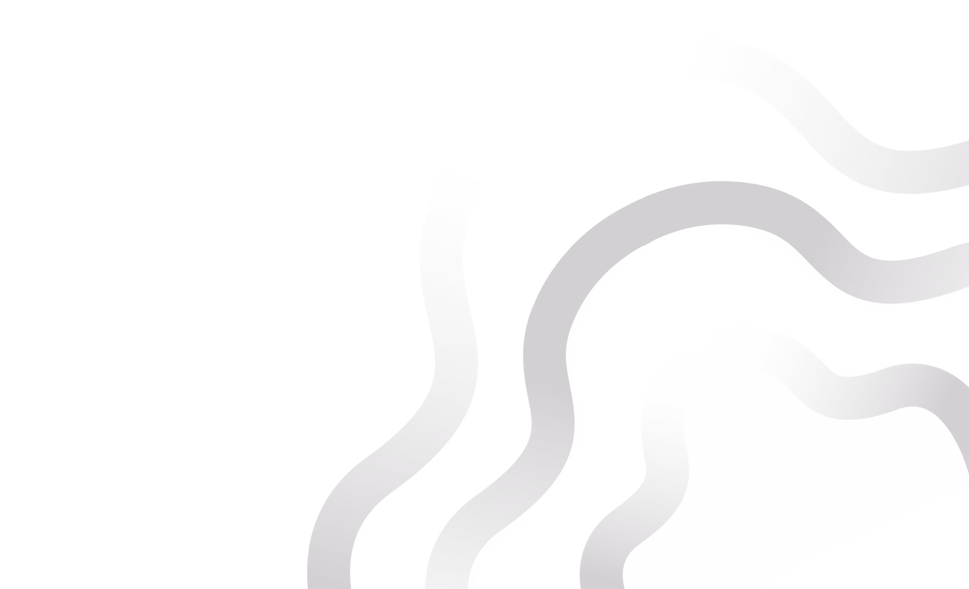 Gray abstract wavy layers overlapping on a white background.