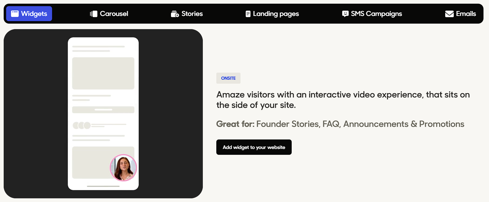 Tolstoy widgets