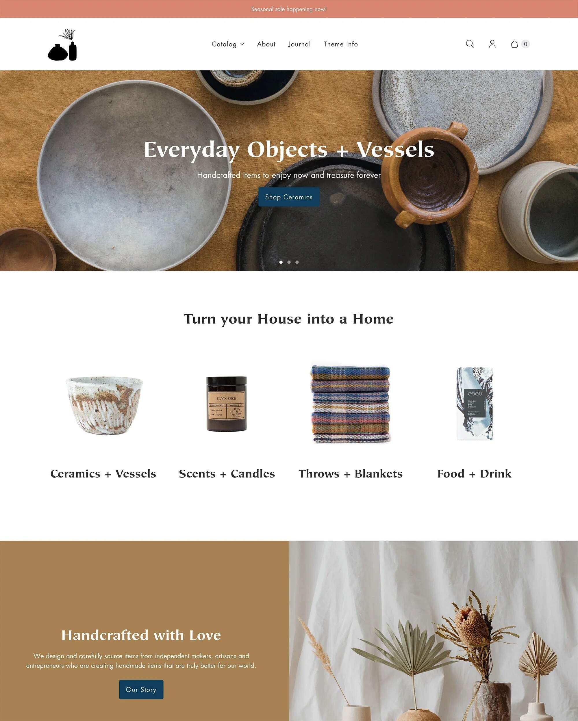 A screenshot showing the interface of Retina Shopify theme that supports video headers