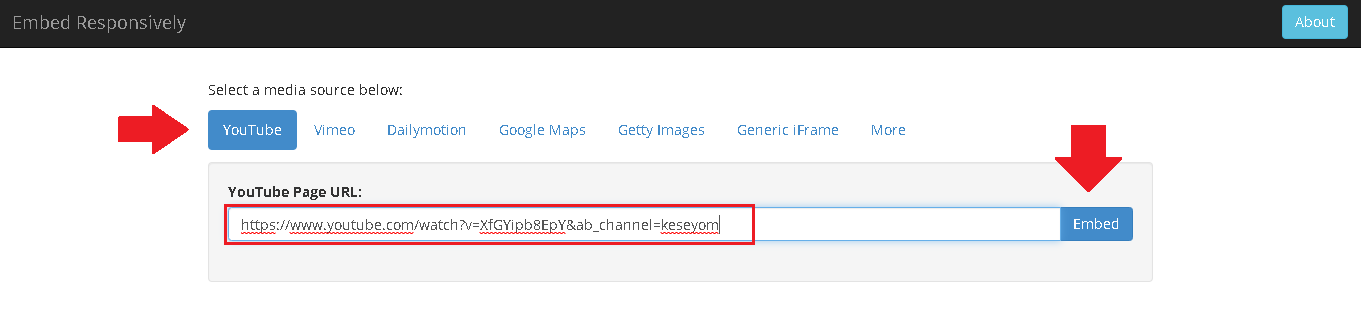 Embed responsively