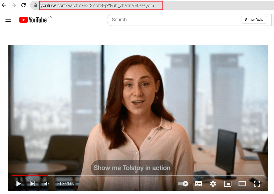 Copy Video URL