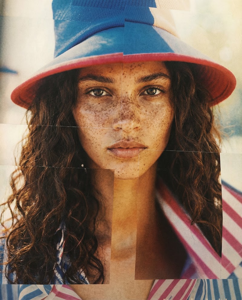 Fashion editorial sunkissed collage