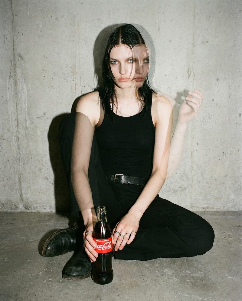 Food beverage editorial motion blur with Coca-Cola