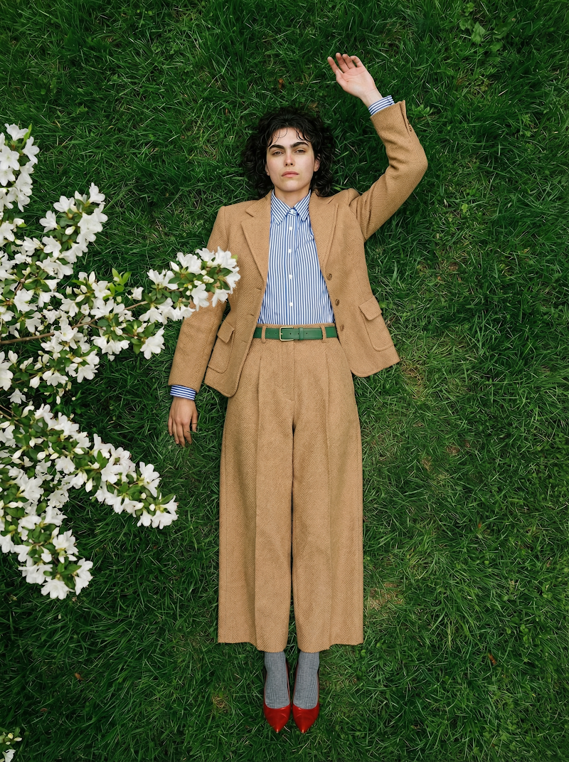 Fashion editorial bird's eye view