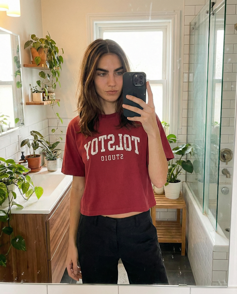 UGC fashion model fit check