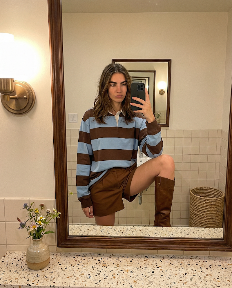 UGC fashion model fit check