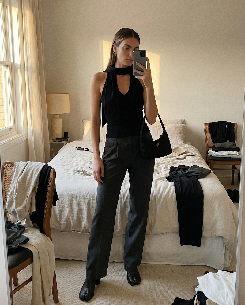 UGC fashion flat lay to on-model