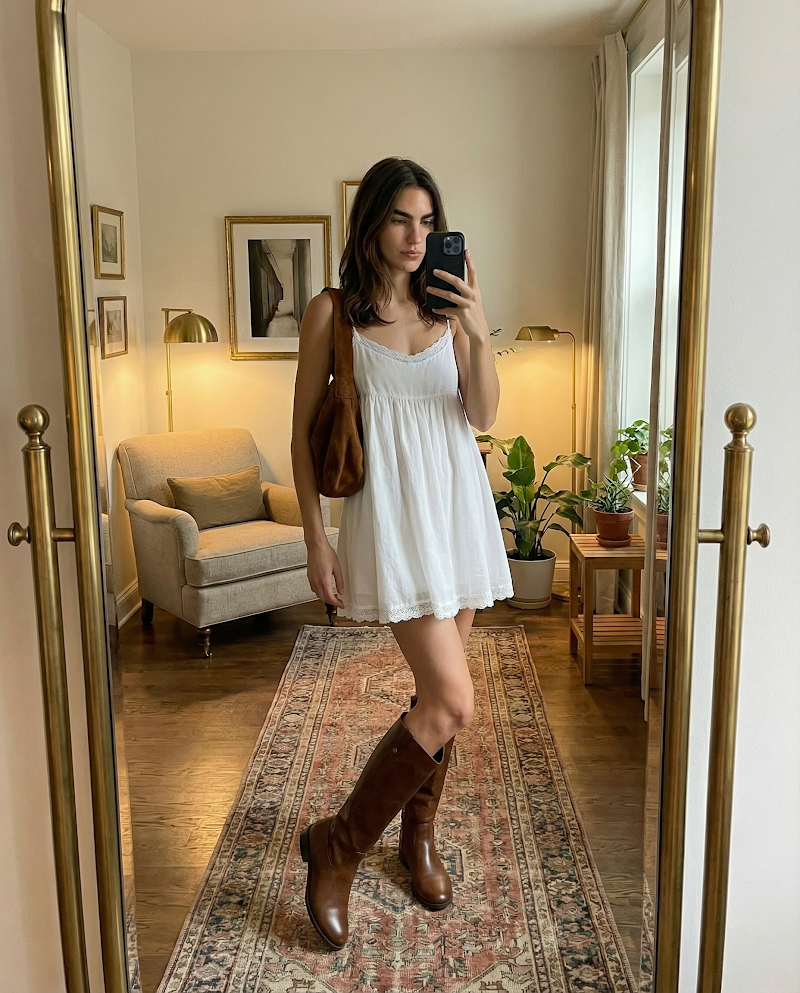 UGC fashion model fit check