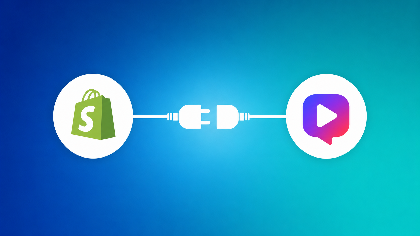 Minimal cover showing Shopify and Tolstoy connected by a simple plug
