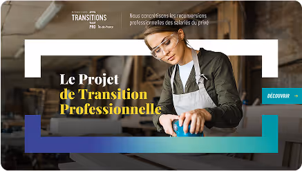 Campagne de design et wording avec une jeune femme en train de poncer une meuble.