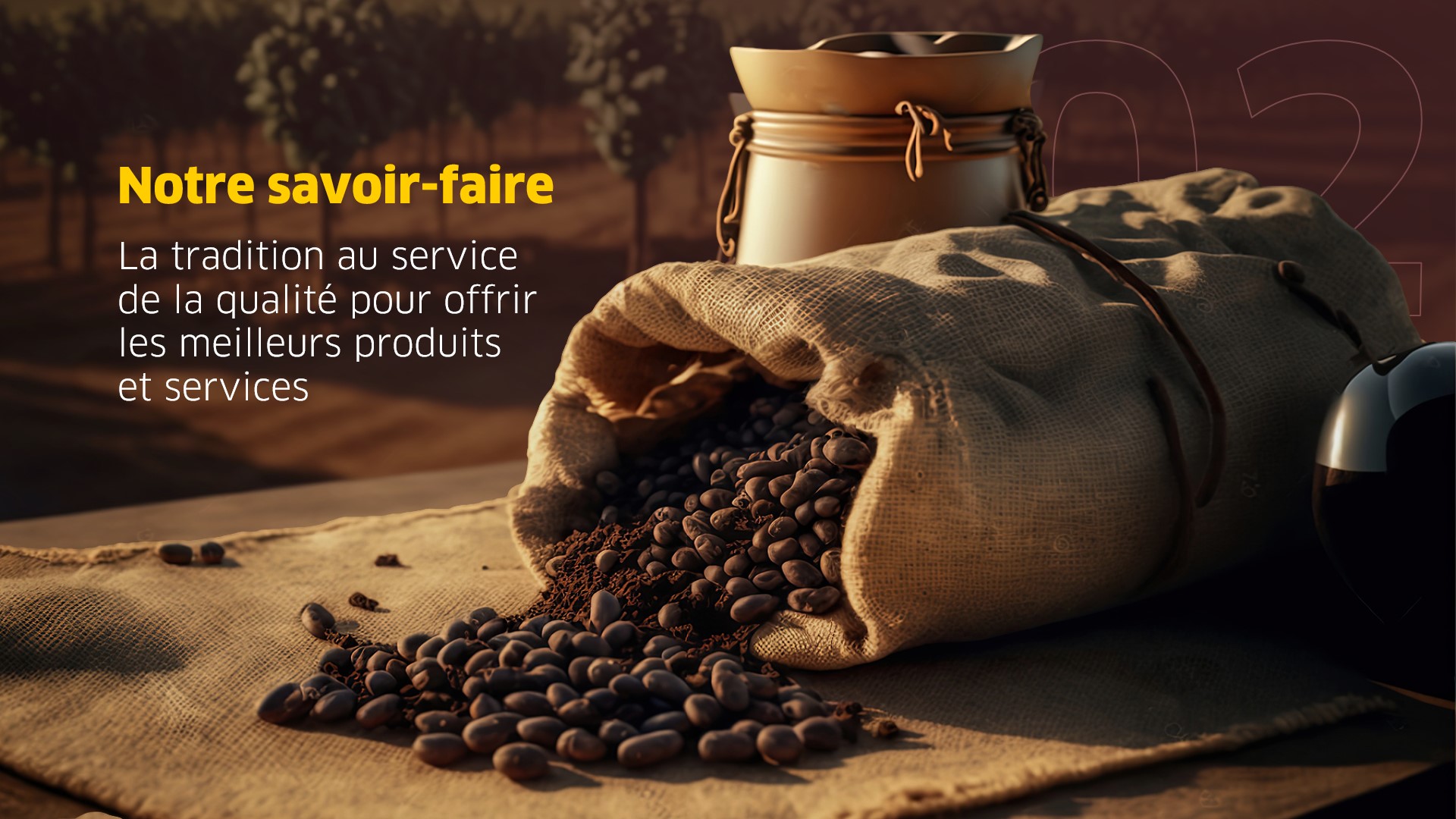 Exemple de slide pour une présentation PowerPoint réalisée par Histoires de Slides pour Delta Cafés