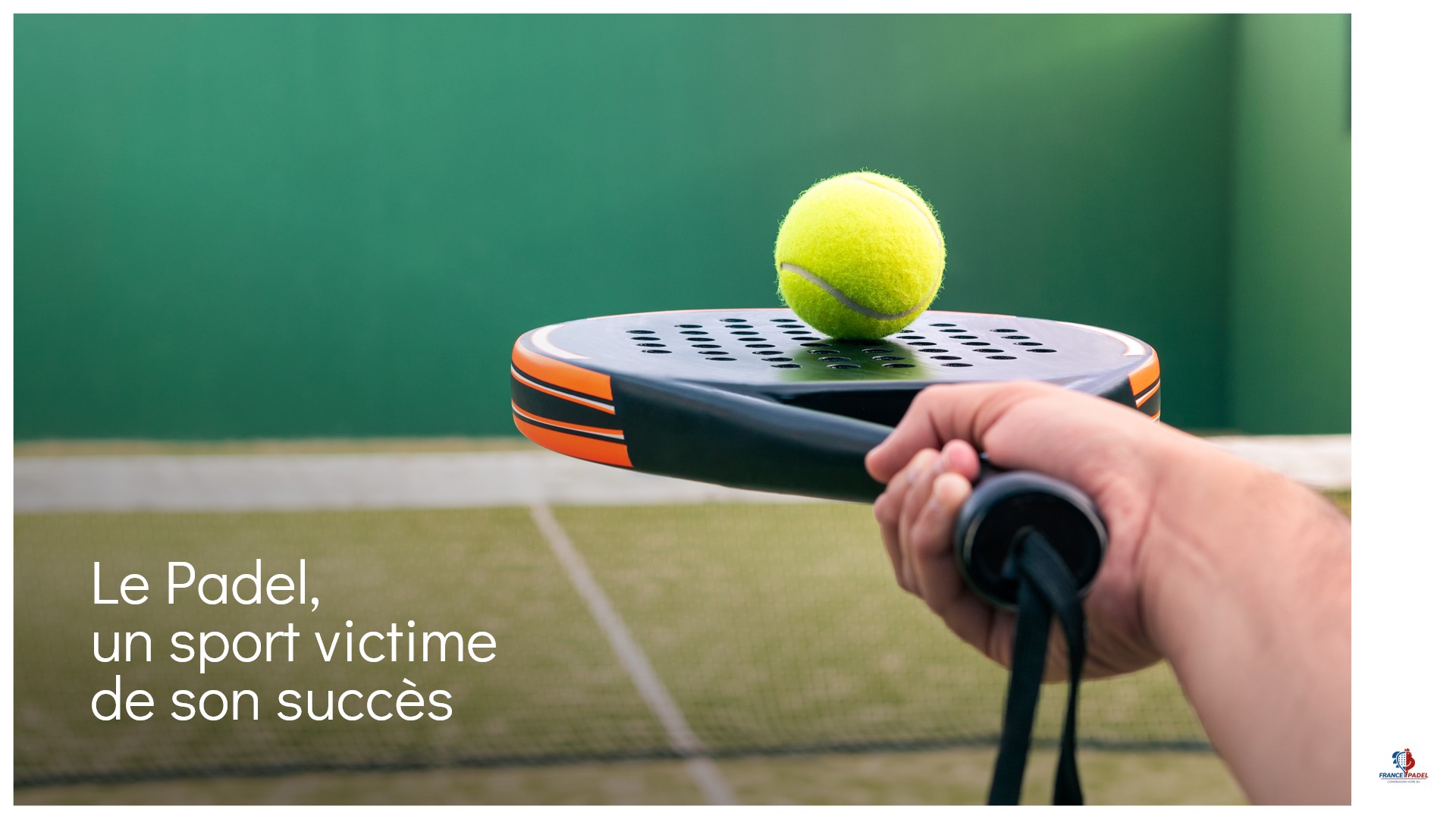 Exemple de slide pour une présentation PowerPoint réalisée par Histoires de Slides pour France Padel