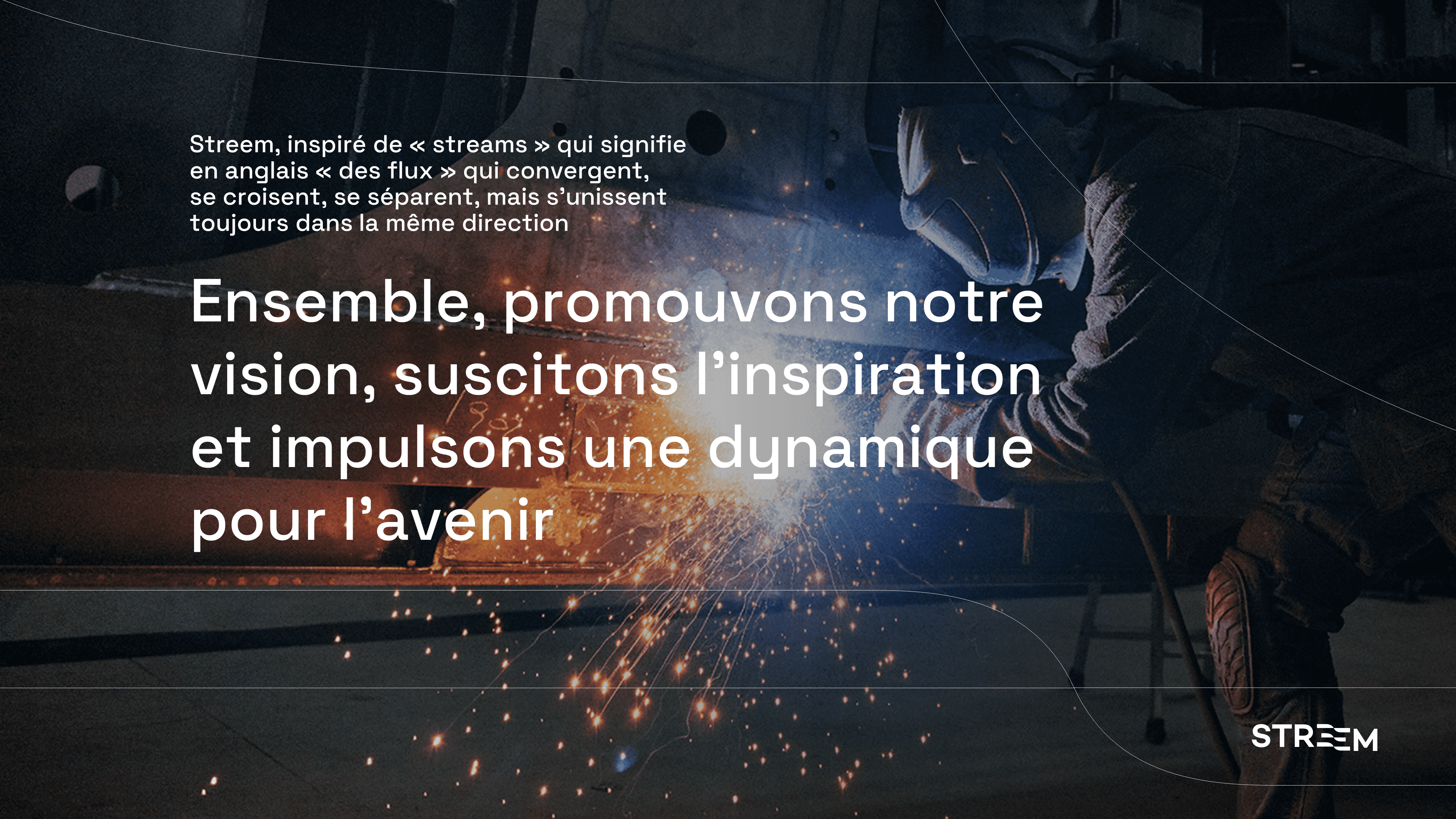Exemple de slide réalisée par l'Agence PowerPoint Histoires de Slides pour l'entreprise Streem