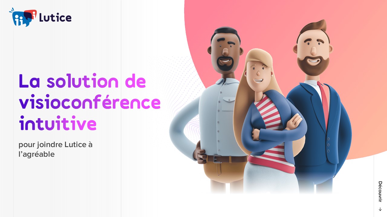 Exemple de slide réalisée par l'agence PowerPoint Histoires de Slides pour la start up Lutice - Page de garde