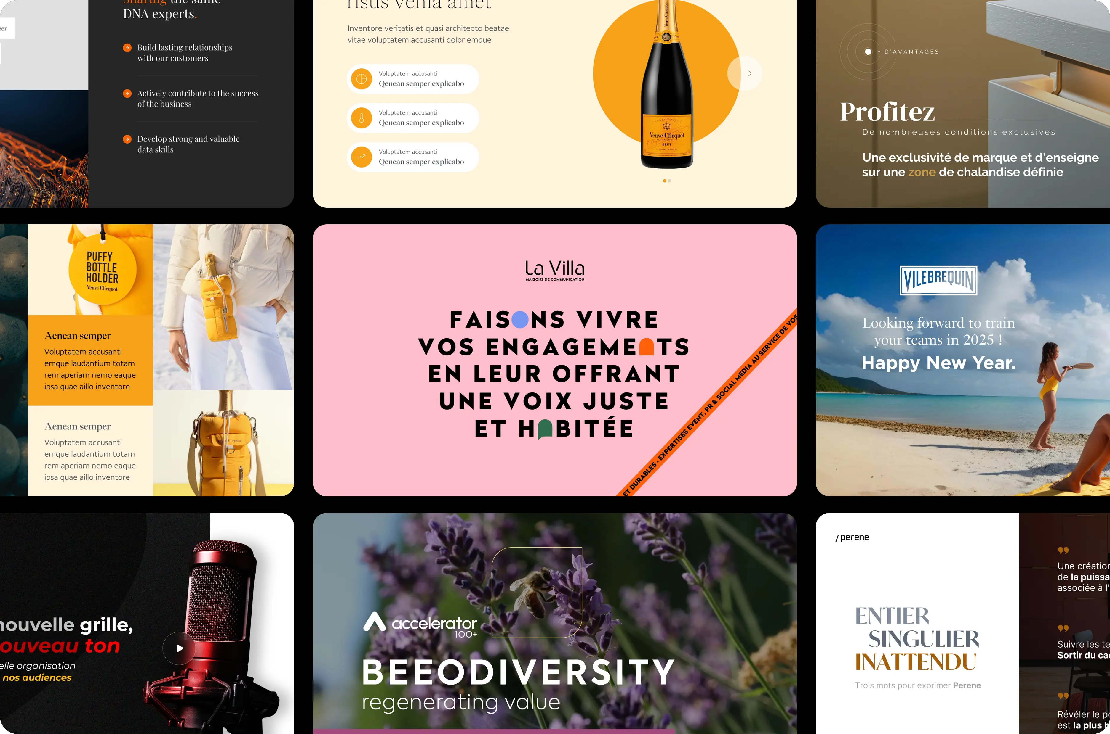 compilation de slides événementielles