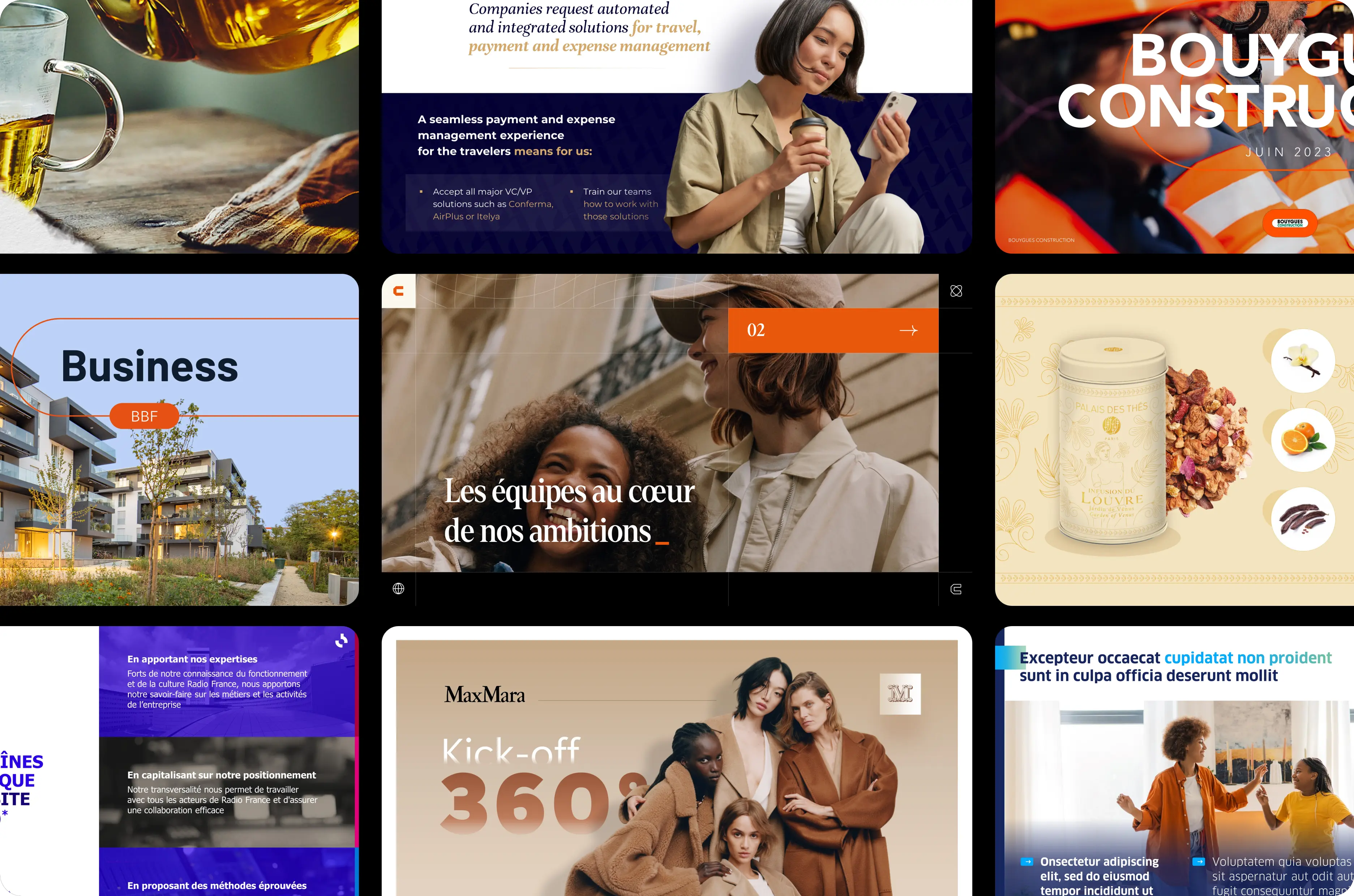 compilation de slides internes 