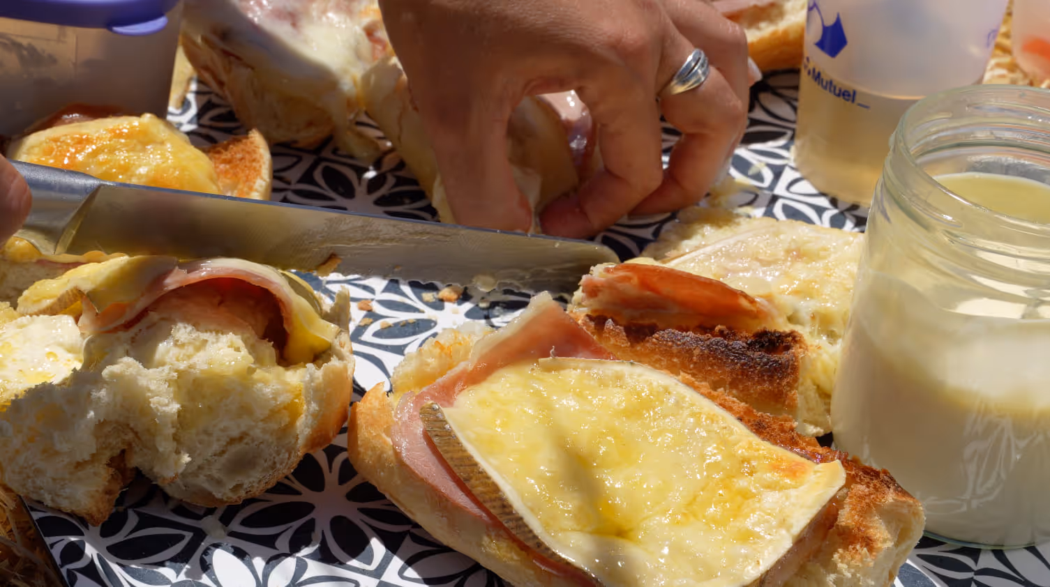 Tartines saugettes fromage franche comte