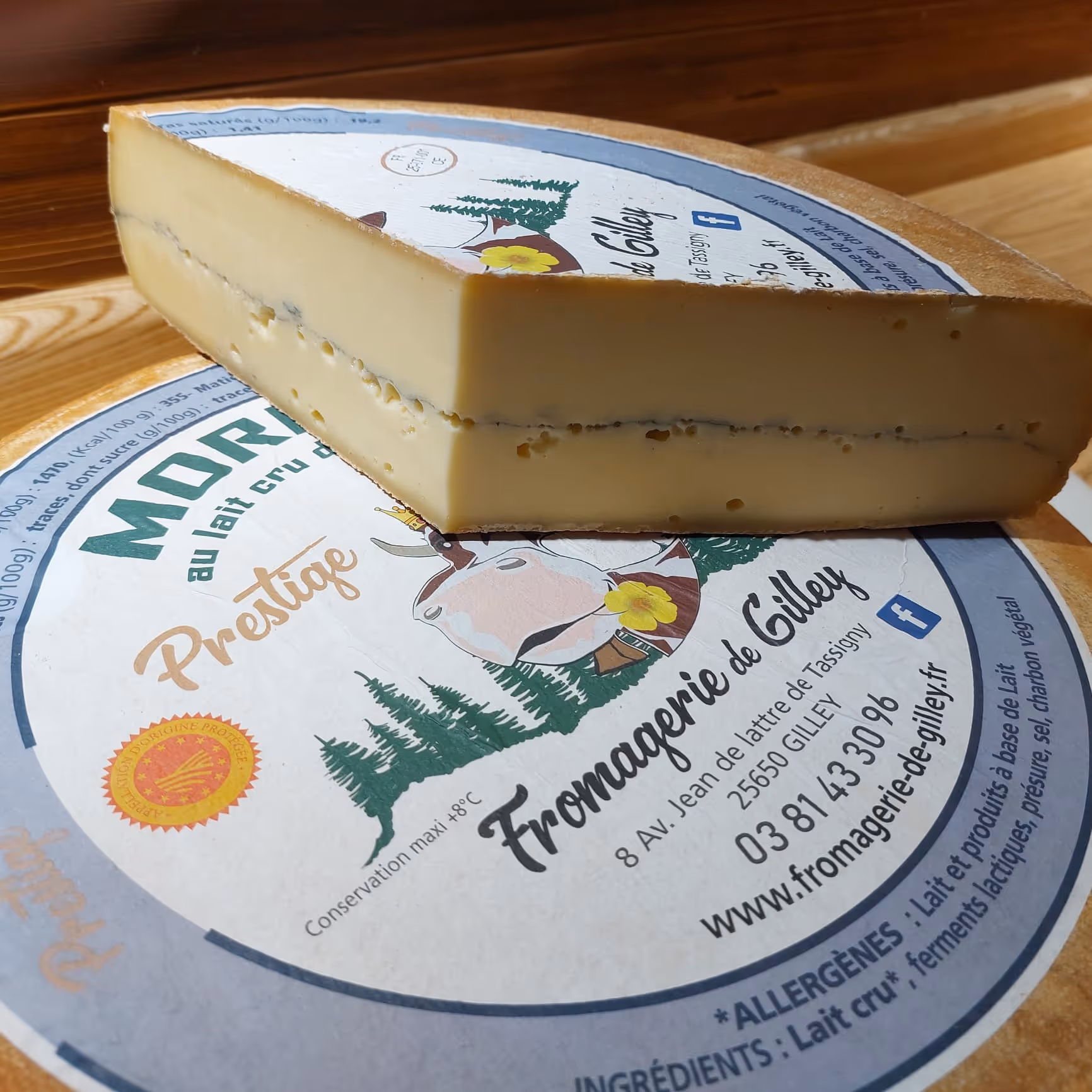 Morbier AOP prestige : 120 jours d'affinage