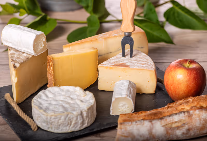 sélection de fromages affinés prêts à la dégustation
