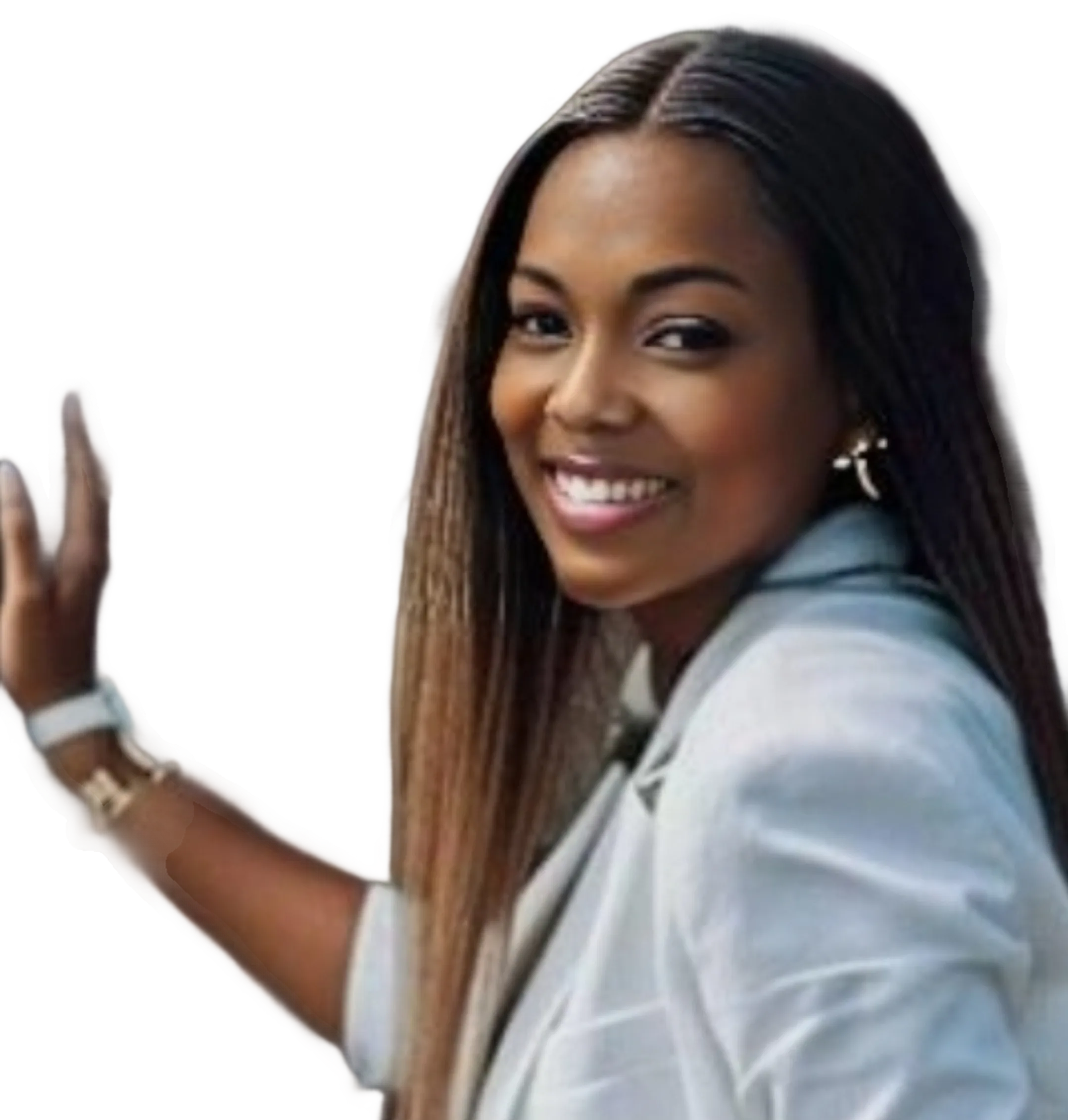 Mercedes smiling