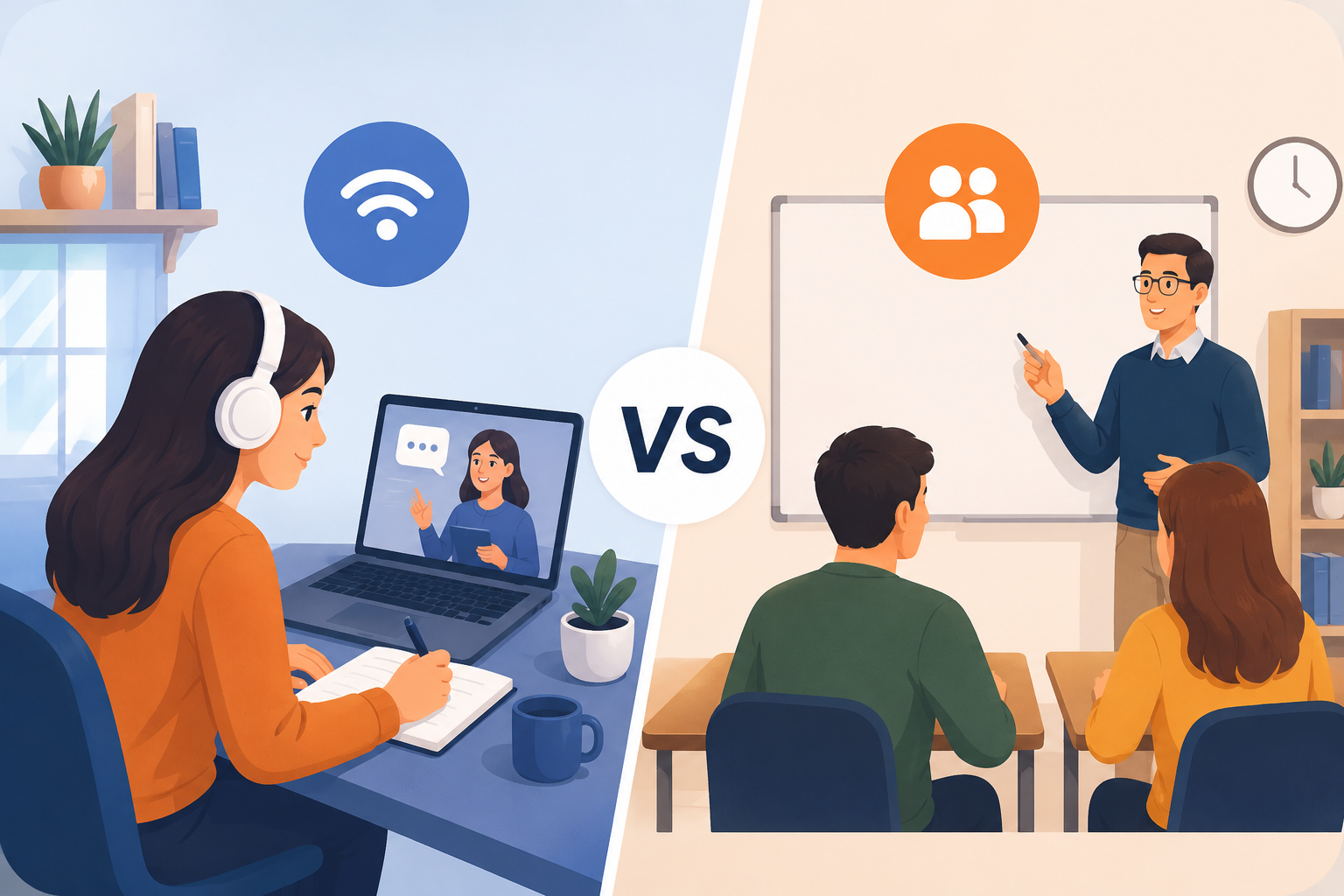 online vs offline education