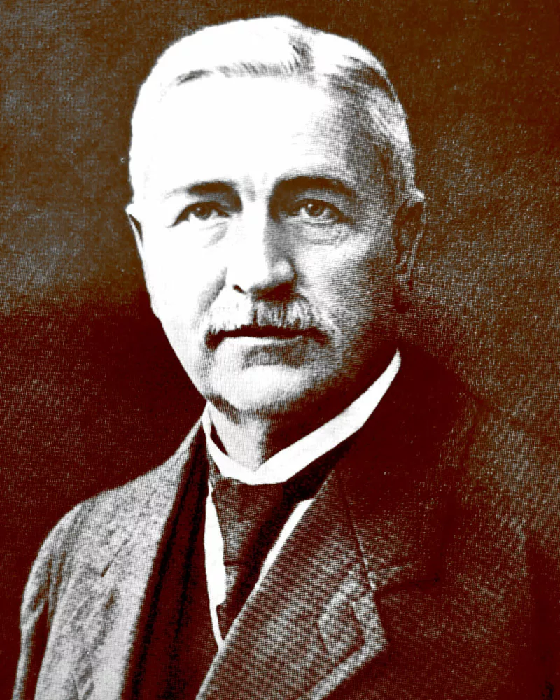 Porträt des ersten Velidro-VorsitzendenCarl Ferdinand Waldemar Becker