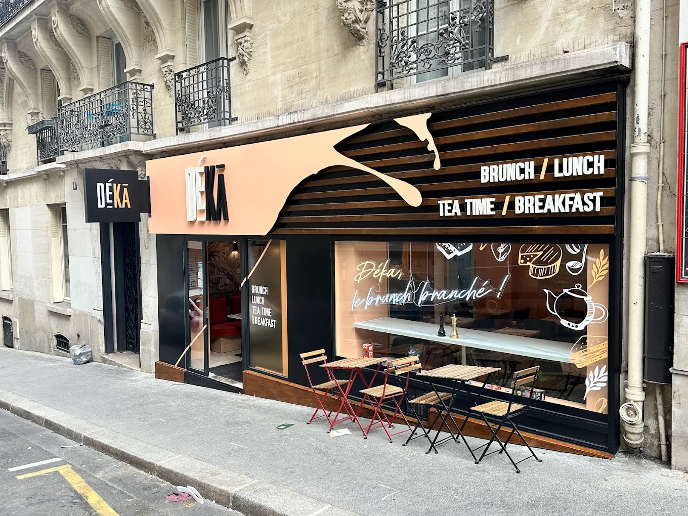 Dark urban restaurant