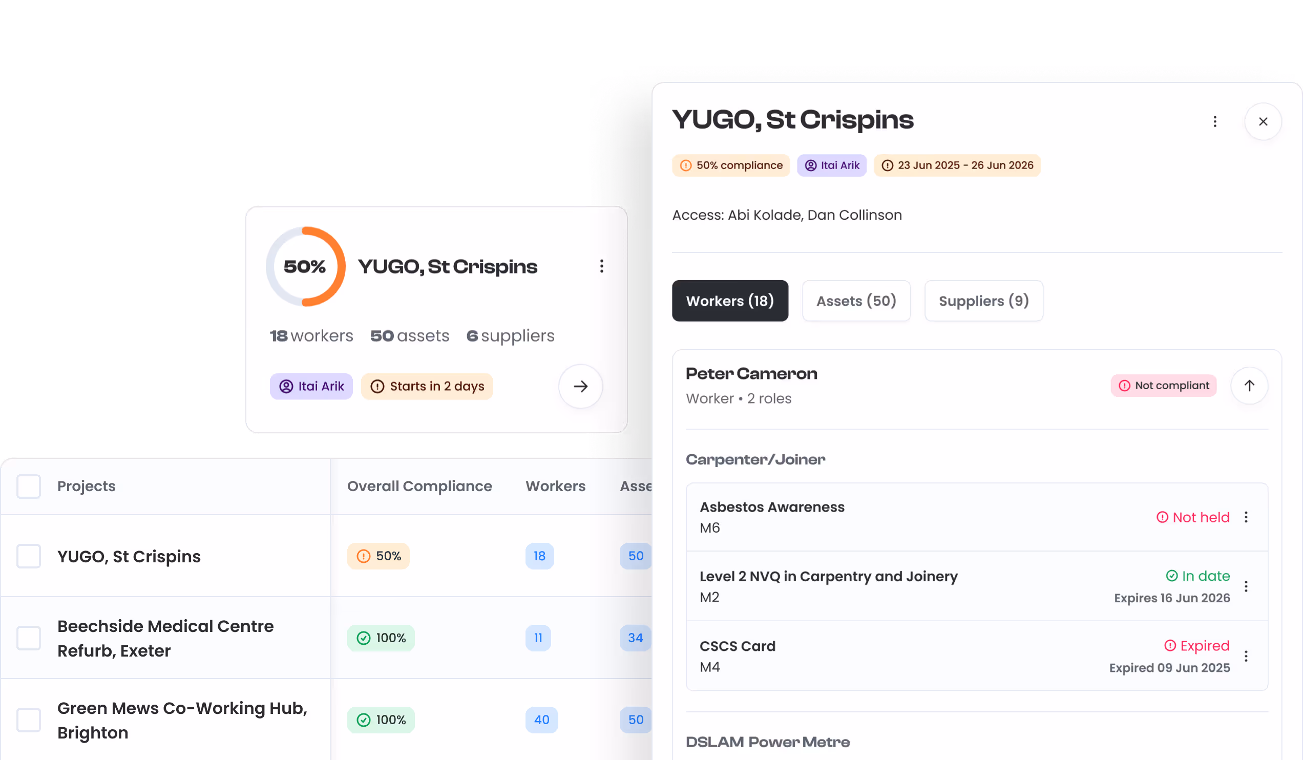 Some shots of the activity feature, showing what needs action and what's been resolved.