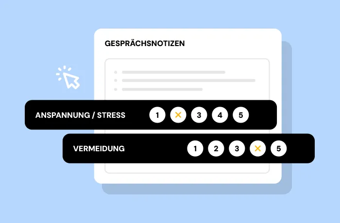 Strukturierte Erfassung von Beobachtungen und Belastungsskalen in der Therapiedokumentation